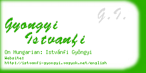 gyongyi istvanfi business card