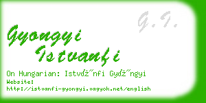 gyongyi istvanfi business card